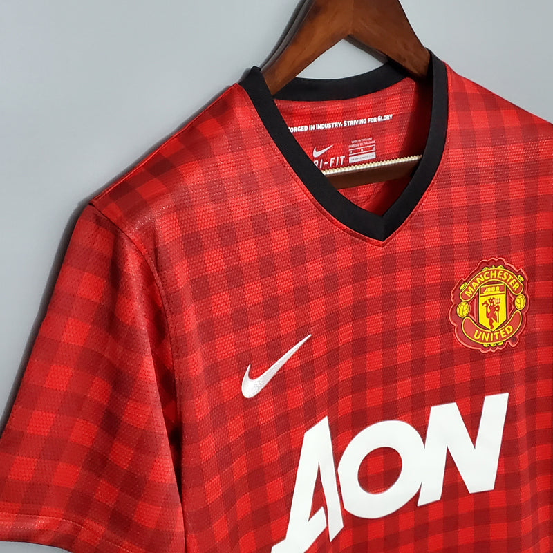 Camisa Manchester United Home 12/13 - Versão Retrô