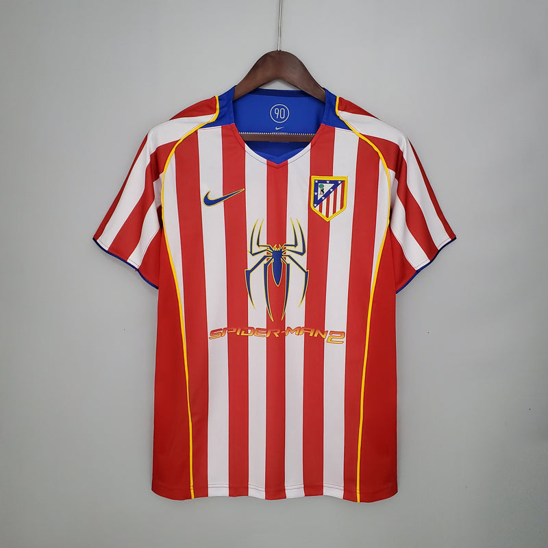 Camisa Atlético de Madrid Home 04/05 - Versão Retrô