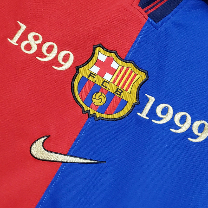 Camisa Comemorativa Barcelona 100 Anos - Versão Retrô