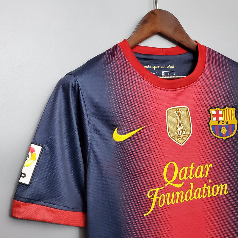 Camisa Barcelona Home 12/13 - C/Patch - Versão Retrô