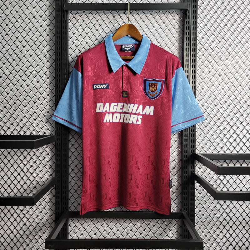 Camisa West Ham Home 95/96 - Versão Retrô