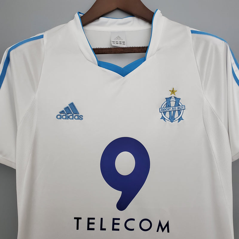 Camisa Retrô Olympique de Marseille Away 2002 - Torcedor Masculino