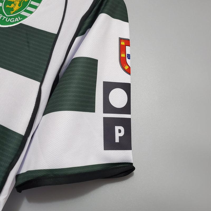 Camisa Retrô Sporting Portugal Home 2001 - Torcedor Masculino