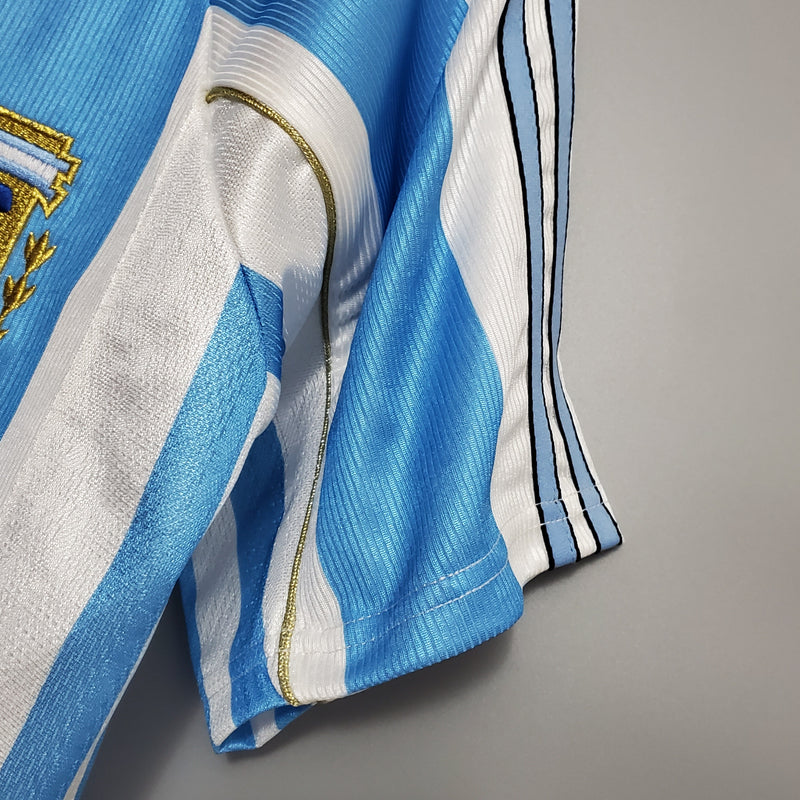 Camisa Argentina Home 1998 - Versão Retrô