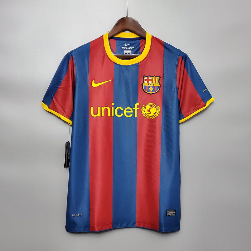 Camisa Barcelona Home 10/11 - Versão Retrô