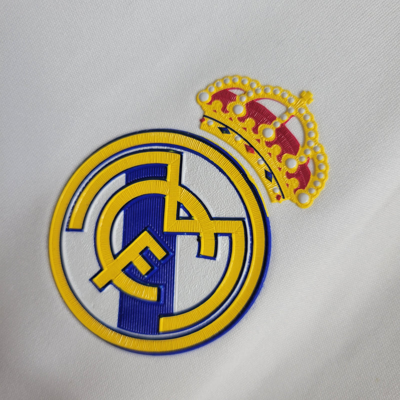 Camisa Real Madrid Home 11/12 - Manga Longa - Versão Retrô