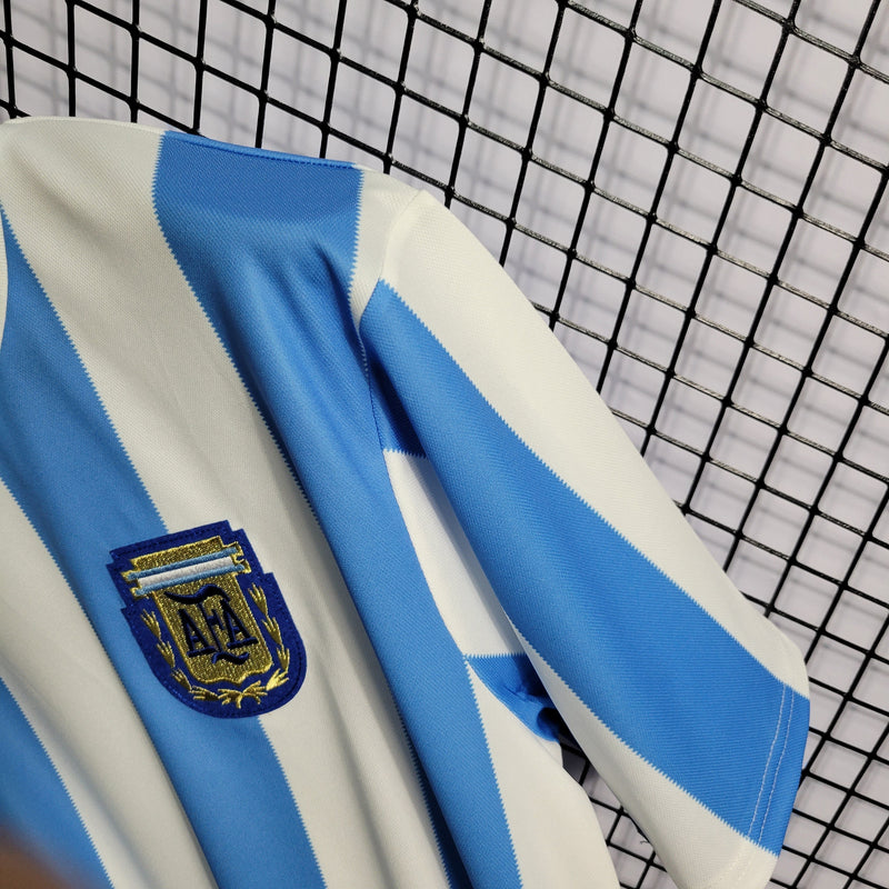 Camisa Argentina Home 1986 - Versão Retrô