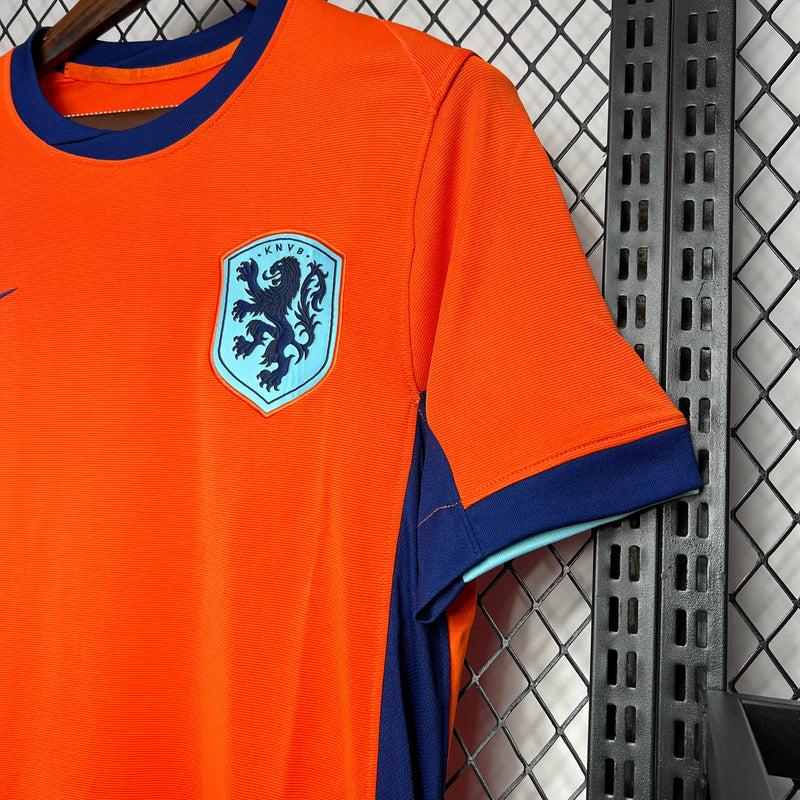 Camisa Holanda Home Euro 2024 - Torcedor Masculino