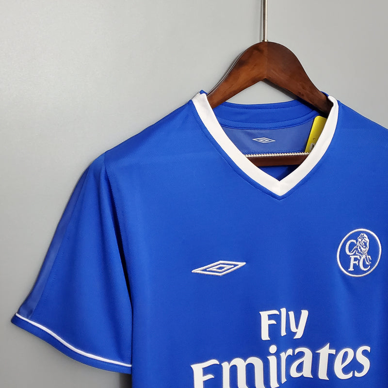 Camisa Chelsea Home 03/04 - Versão Retrô