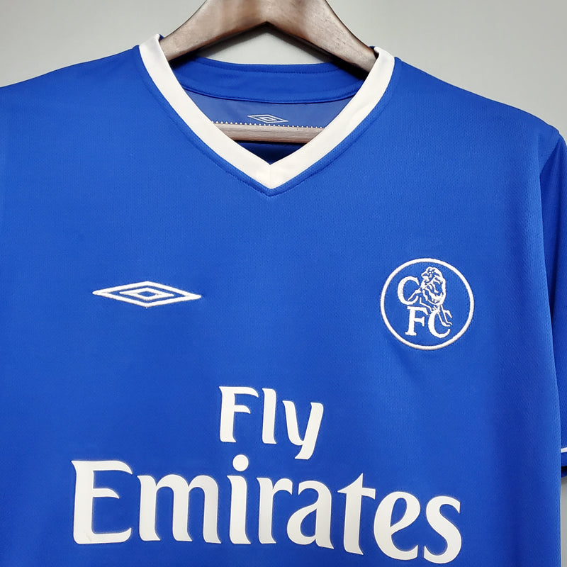 Camisa Chelsea Home 03/04 - Versão Retrô