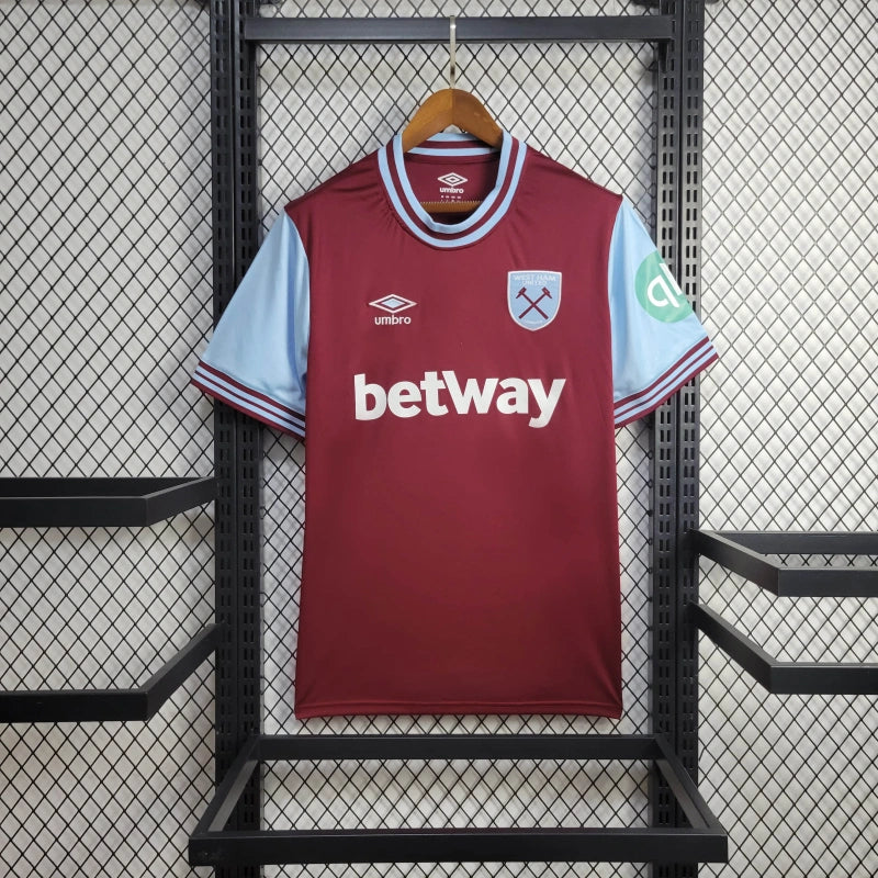 Camisa West Ham Home 24/25 - Versão Torcedor