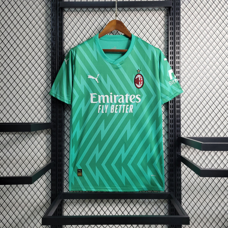 Camisa AC Milan Goleiro Verde 23/24 - Versão Torcedor