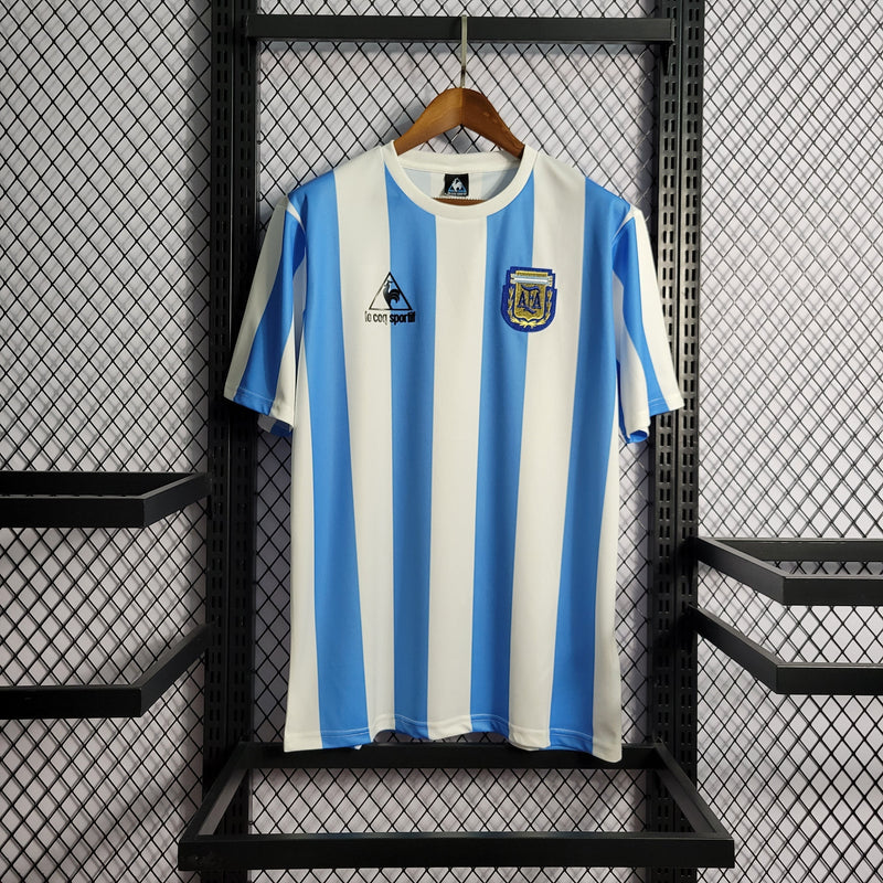 Camisa Argentina Home 1986 - Versão Retrô