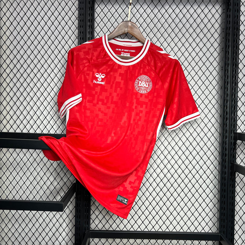 Camisa Dinamarca Home Euro 2024 - Torcedor Masculino