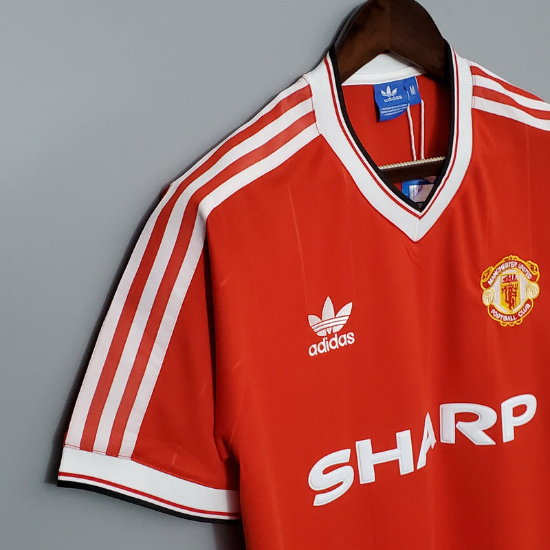 Camisa Manchester United Home 83/84 - Versão Retrô