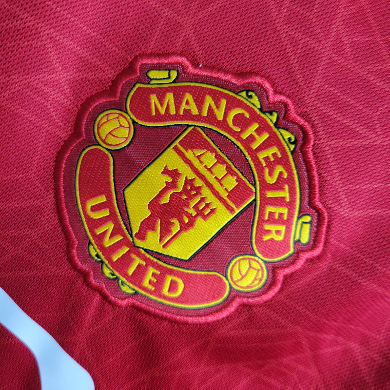 Camisa Manchester United Home 23/24 - Versão Torcedor Manga Longa