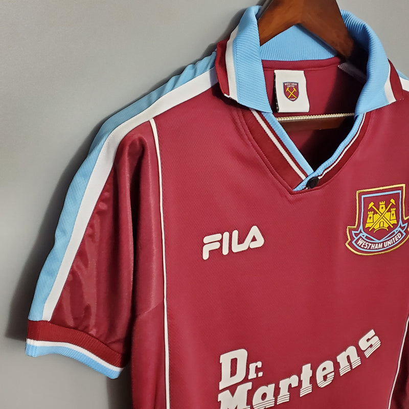 Camisa West Ham Home 99/00 - Versão Retrô