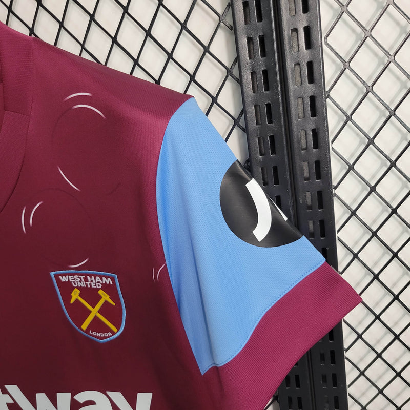 Camisa West Ham Home 23/24 - Versão Torcedor