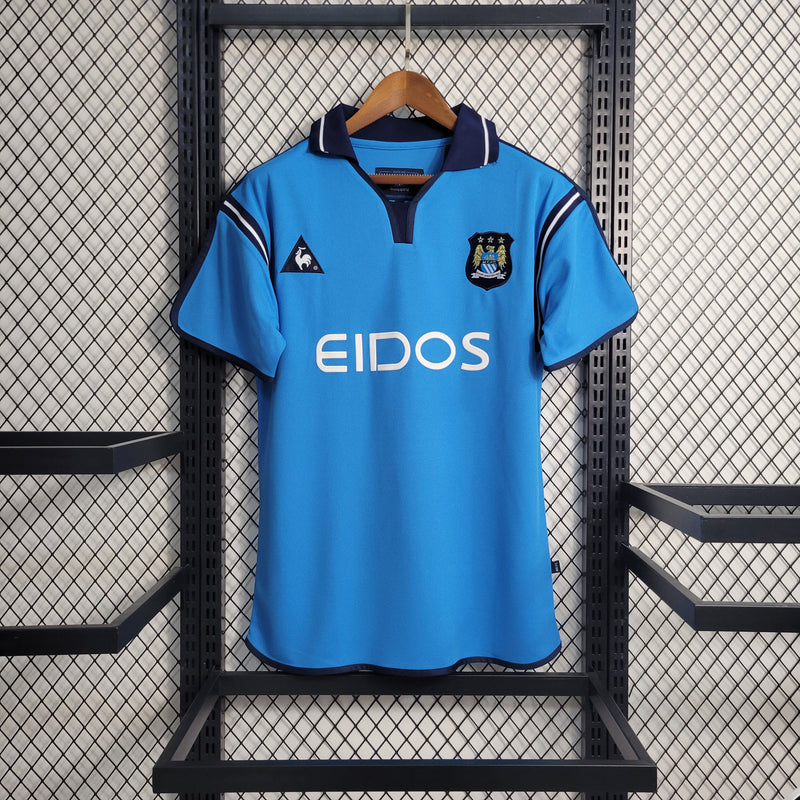 Camisa Manchester City Home 01/02 - Versão Retrô