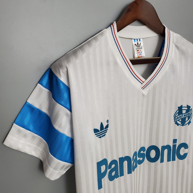 Camisa Retrô Olympique de Marseille Home 1990 - Torcedor Masculino