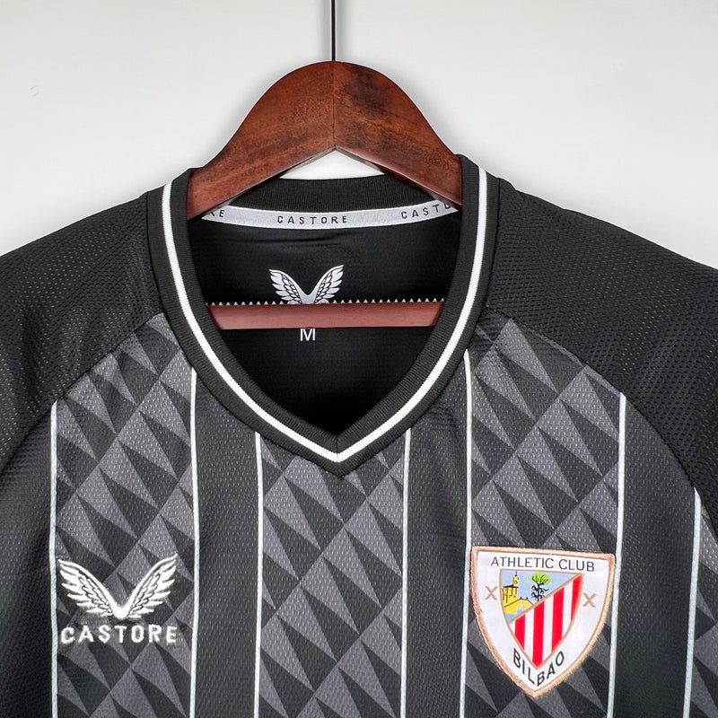 Camisa Athletic Bilbao Goleiro Preta 23/24 - Versão Torcedor