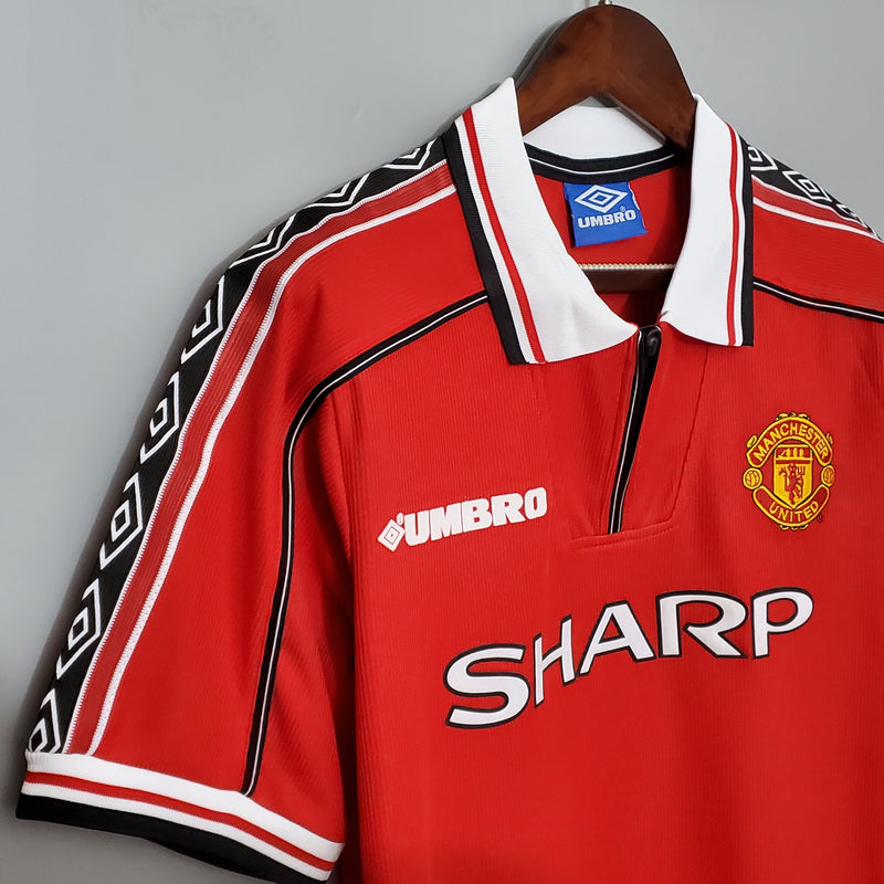 Camisa Manchester United Home 98/99 - Versão Retrô