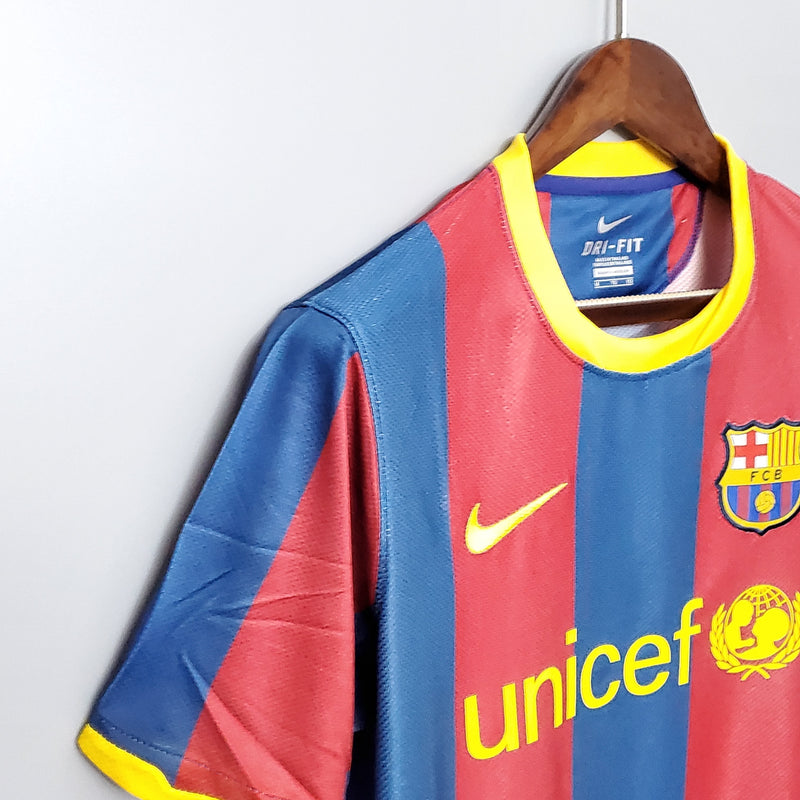 Camisa Barcelona Home 10/11 - Versão Retrô