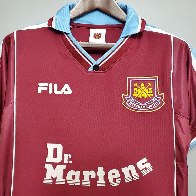 Camisa West Ham Home 99/00 - Versão Retrô