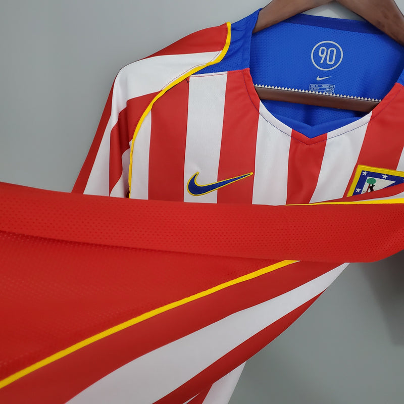 Camisa Atlético de Madrid Home 04/05 - Versão Retrô