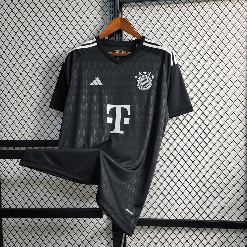 Camisa Bayern de Munique Goleiro Preto 23/24 - Versão Torcedor