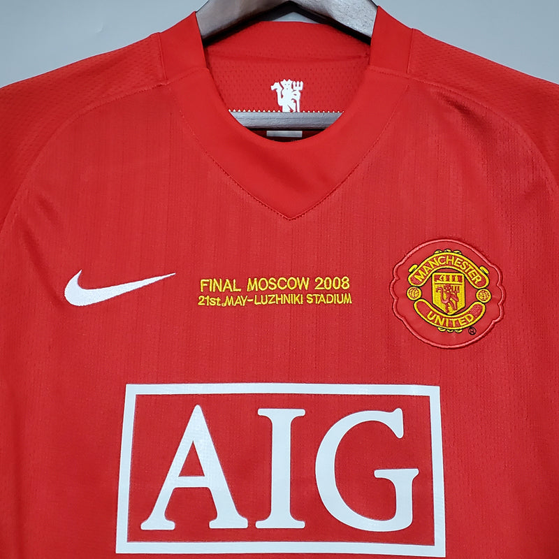 Camisa Manchester United Home 08/09 - Versão Retrô