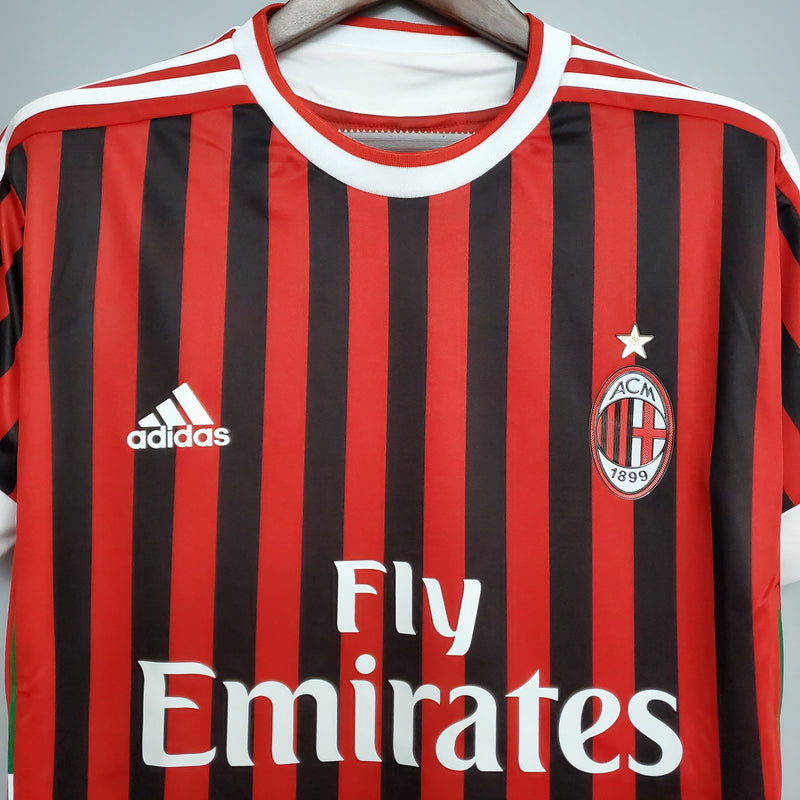 Camisa AC Milan Home 11/12 - Versão Retrô