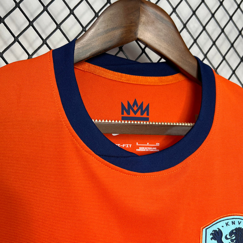 Camisa Holanda Home Euro 2024 - Torcedor Masculino