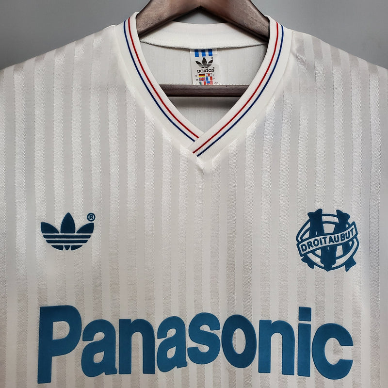 Camisa Retrô Olympique de Marseille Home 1990 - Torcedor Masculino