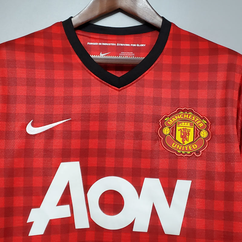 Camisa Manchester United Home 12/13 - Versão Retrô