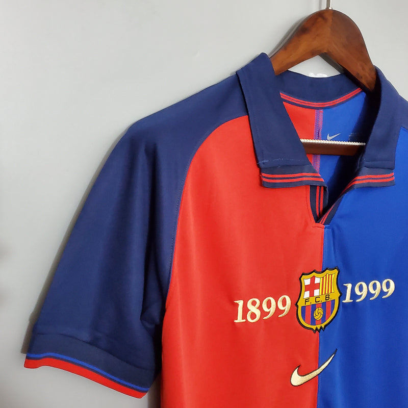 Camisa Comemorativa Barcelona 100 Anos - Versão Retrô