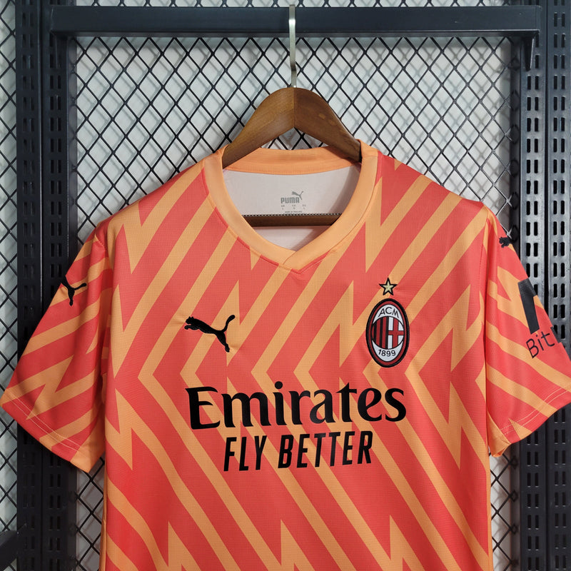 Camisa AC Milan Goleiro Laranja 23/24 - Versão Torcedor