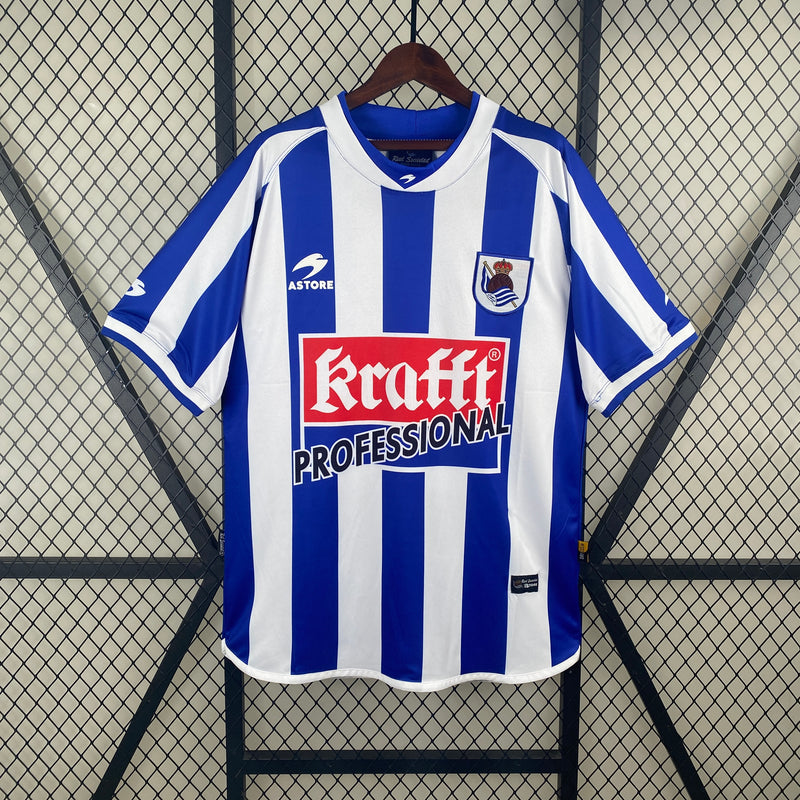 Camisa Real Sociedad Home 02/03 - Versão Retrô