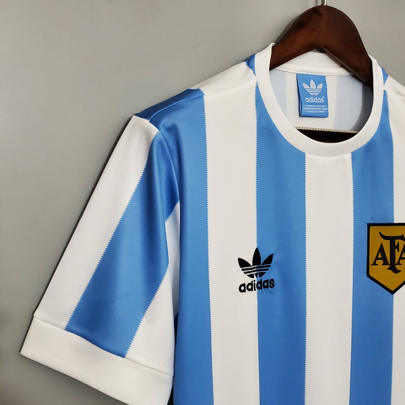 Camisa Argentina Home 1978 - Versão Retrô