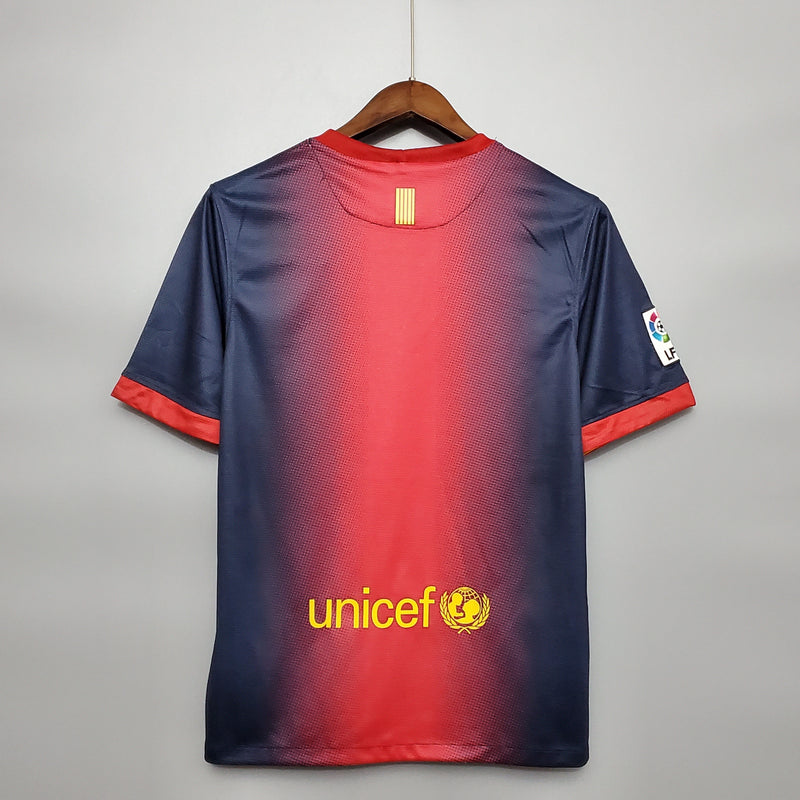 Camisa Barcelona Home 12/13 - C/Patch - Versão Retrô