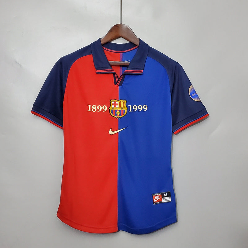 Camisa Comemorativa Barcelona 100 Anos - Versão Retrô