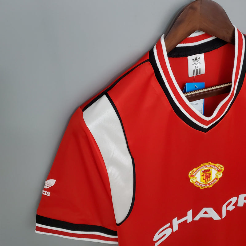 Camisa Manchester United Home 85/86 - Versão Retrô