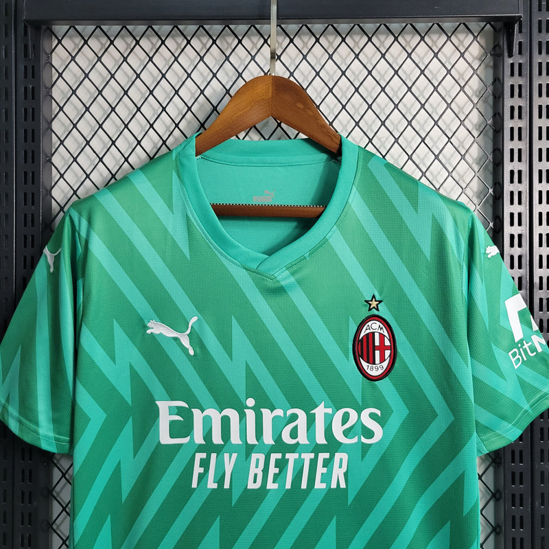 Camisa AC Milan Goleiro Verde 23/24 - Versão Torcedor