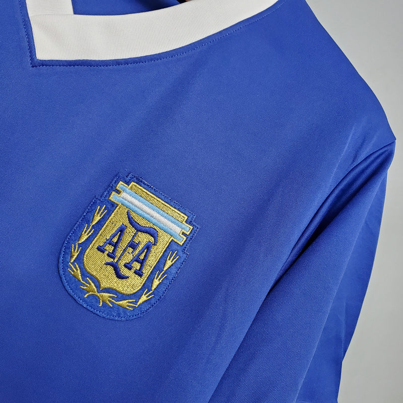 Camisa Argentina Away 1986 - Versão Retrô