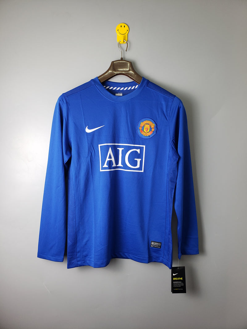 Camisa Manchester United Away 07/08 - Versão Retrô Manga Longa