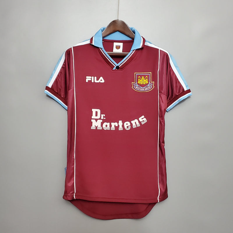 Camisa West Ham Home 99/00 - Versão Retrô