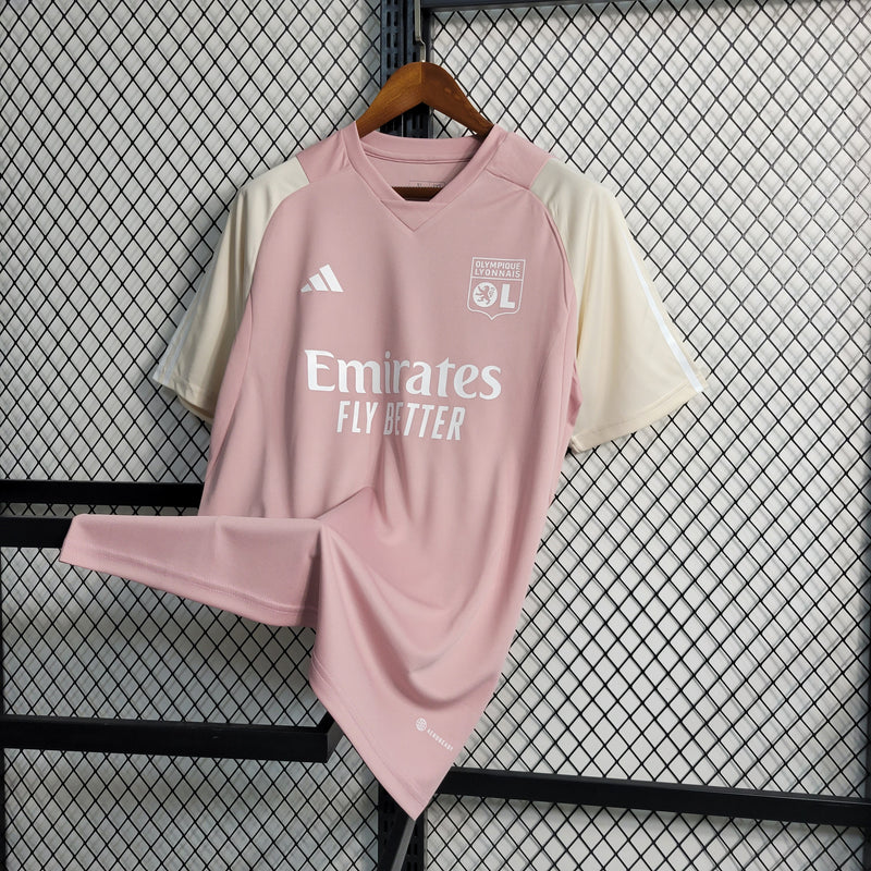 Camisa Lyon Treino Rosa 23/24 - Torcedor Masculino