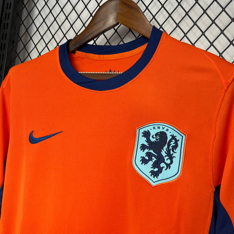 Camisa Holanda Home Euro 2024 - Torcedor Masculino