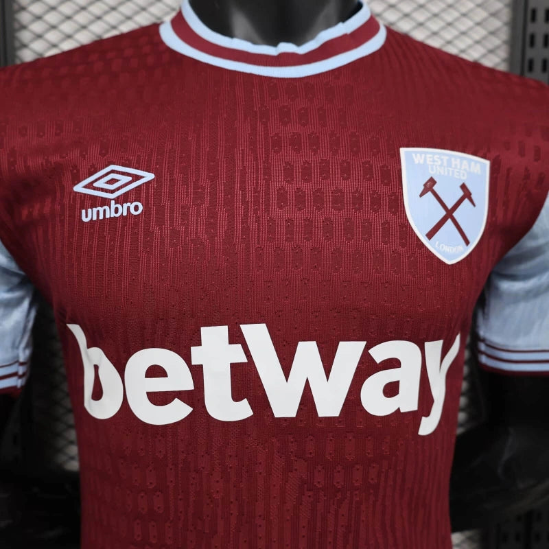 Camisa West Ham Home 24/25 - Versão Jogador