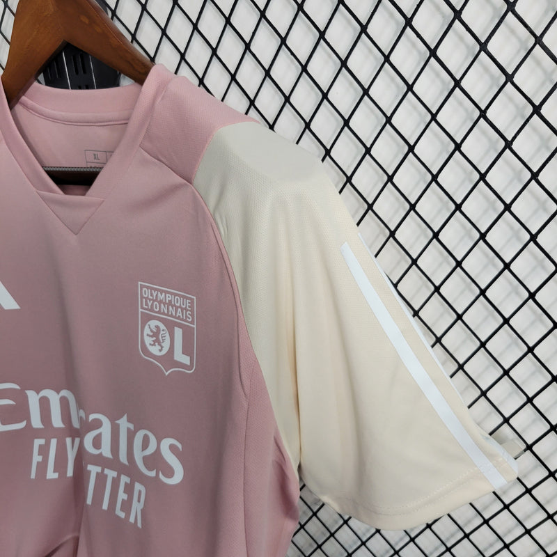 Camisa Lyon Treino Rosa 23/24 - Torcedor Masculino